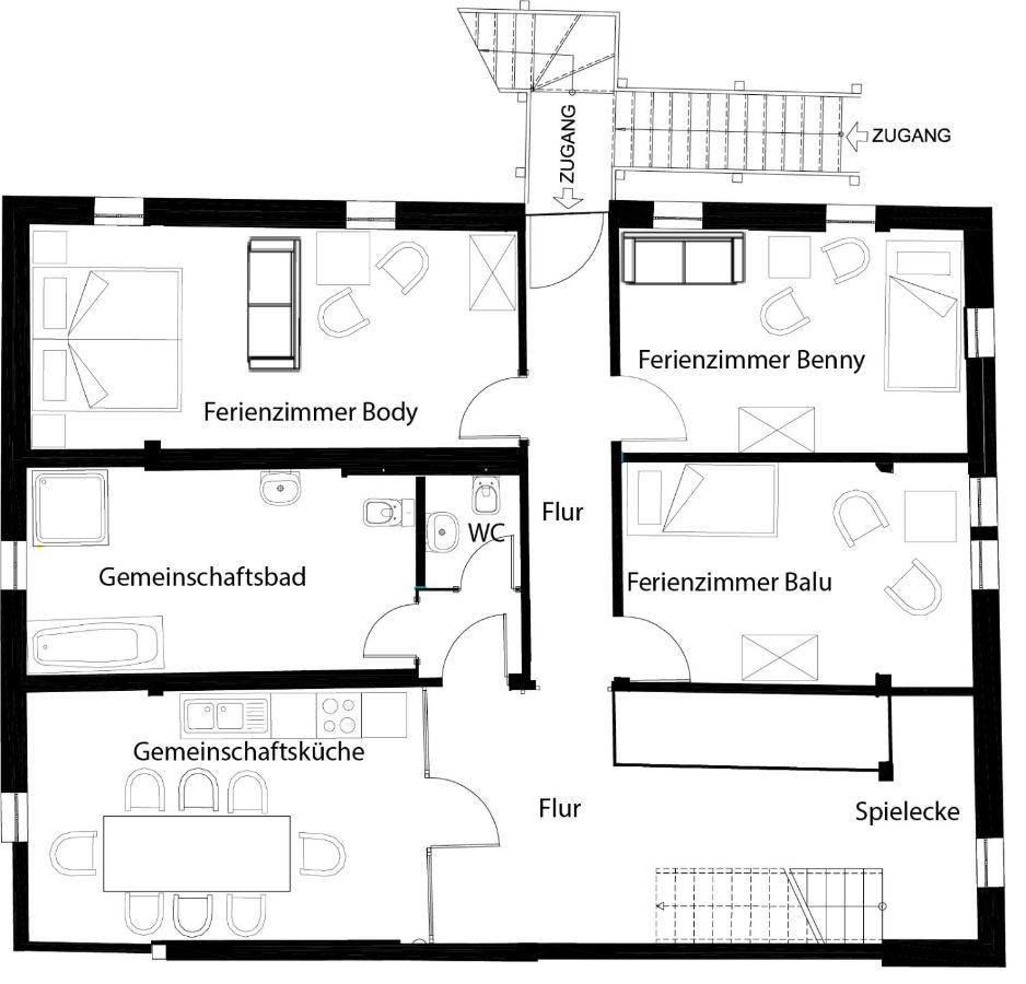 Pferdehof Am Burgsberg, Ferienzimmer, Monteurzimmer Seifhennersdorf Екстер'єр фото